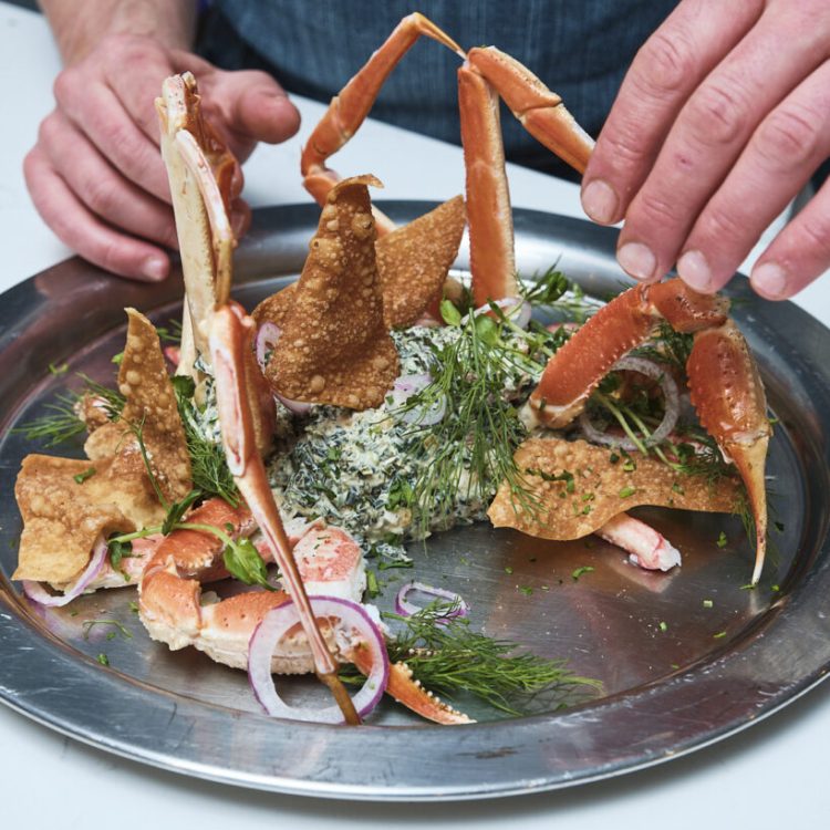 Chef à domicile crabe